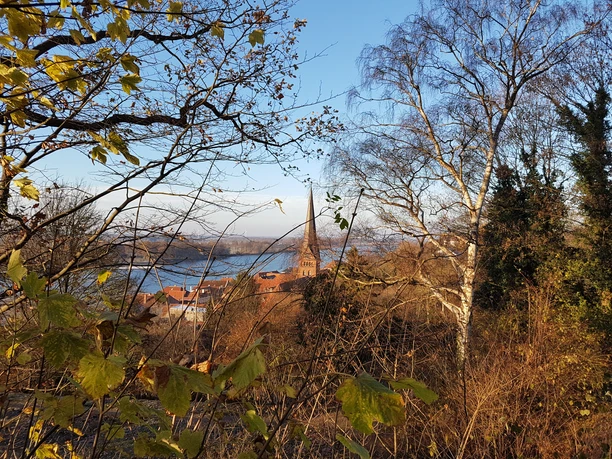 Askanierblick mit Blick auf die Kirche Askanierblick Lauenburg/Elbe