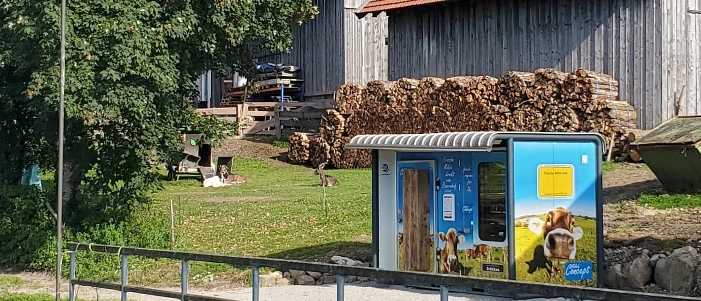 Selbstbedienungsautomat am Dorfweiher Altenau