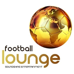 Soundshine Football Lounge gold.jpg Plakat Football Lounge mit einem goldenen Fußball