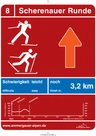 Langlaufbeschilderung Scherenauer Runde Langlaufbeschilderung Scherenauer Runde