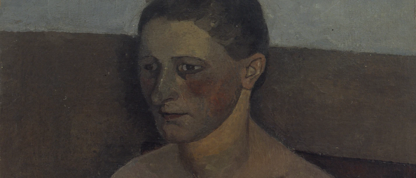 Paula Modersohn-Becker, Halbakt einer sitzenden Bäuerin, um 1900, Bundesrepublik Deutschland, Land Niedersachsen, Landkreis Osterholz Dauerleihgabe an die Große Kunstschau Worpswede, Kulturstiftung Landkreis Osterholz, Foto: © Worpsweder Museumsverbund