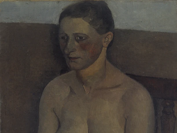 Paula Modersohn-Becker, Halbakt einer sitzenden Bäuerin, um 1900, Bundesrepublik Deutschland, Land Niedersachsen, Landkreis Osterholz Dauerleihgabe an die Große Kunstschau Worpswede, Kulturstiftung Landkreis Osterholz, Foto: © Worpsweder Museumsverbund