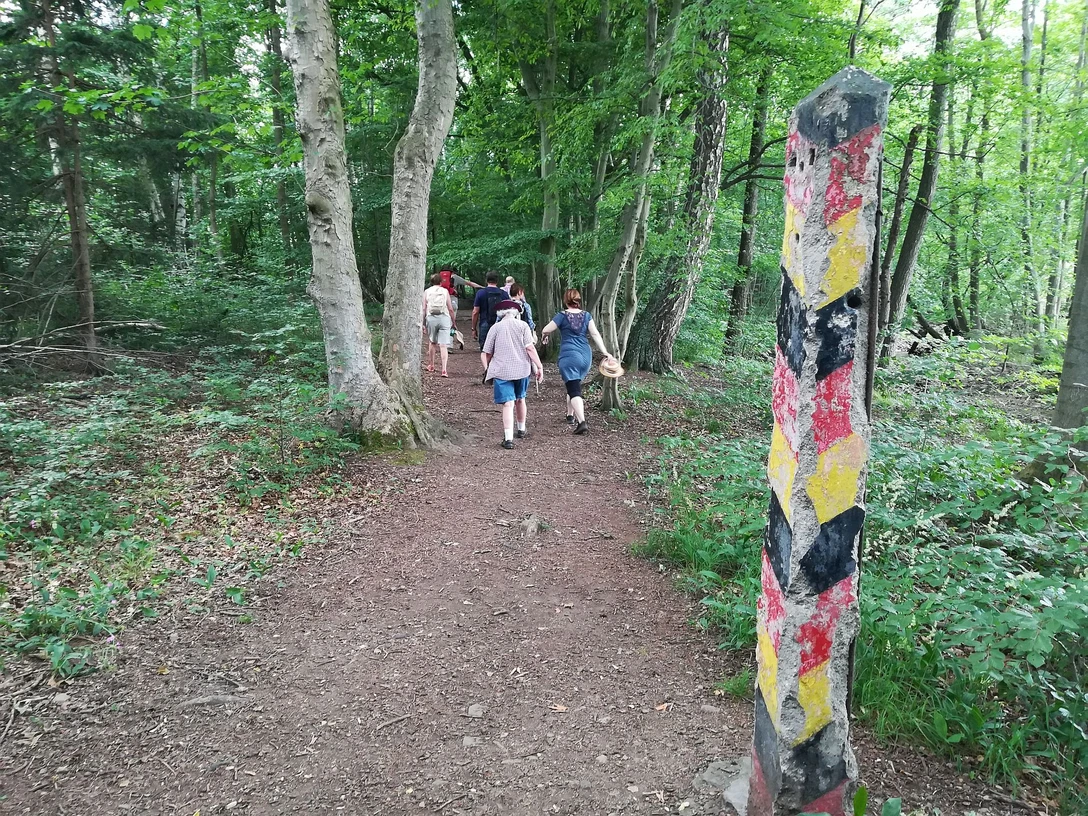 Grenzpfosten an der Ecker Grenzpfosten an der Ecker
