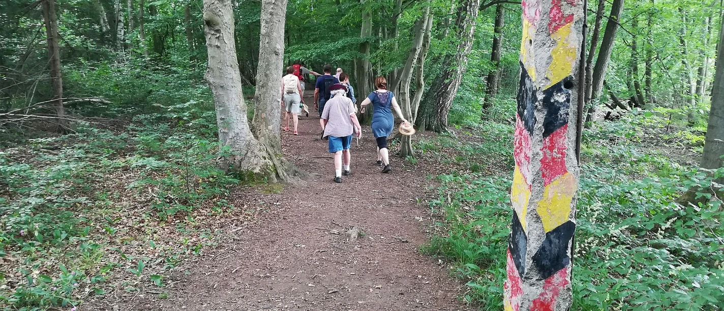Grenzpfosten an der Ecker Grenzpfosten an der Ecker