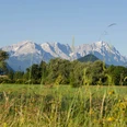 Wanderung - Nach Eschenlohe über Buchenried - Blick ins Wettersteingebirge
