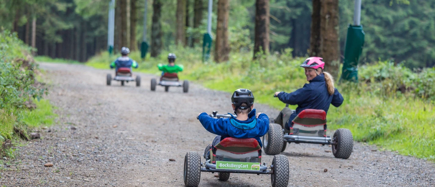 Bocksbergcarts auf dem Erlebnisbocksberg Bocksbergcarts auf dem Erlebnisbocksberg