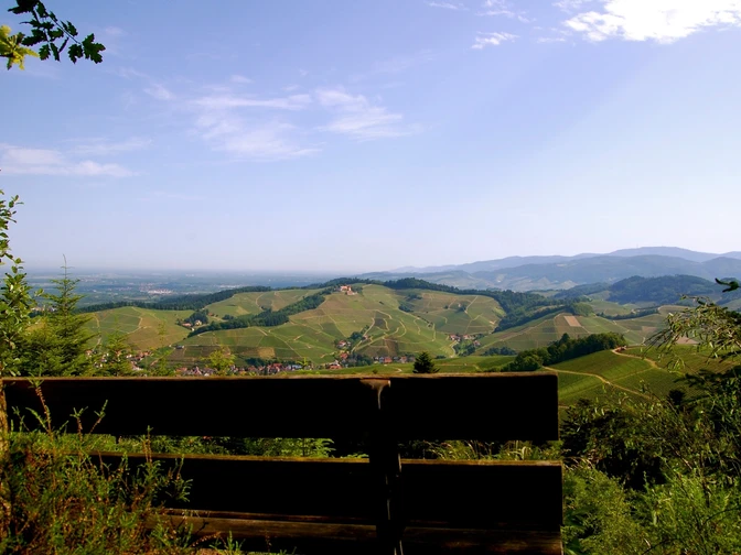 Blick auf Durbach vom Heidenknie