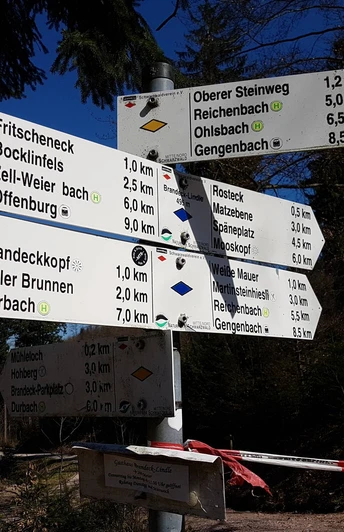 Schilder am Brandeck-Lindle