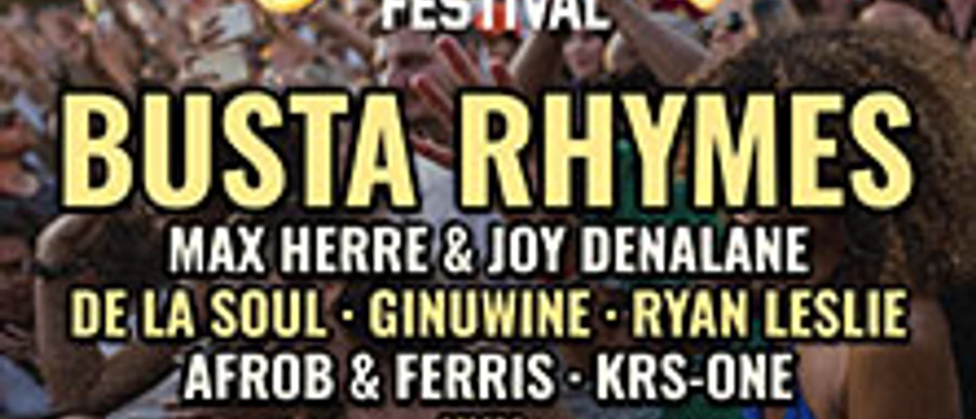 Festivalplakat vor tanzender Menge mit Old But Gold Schriftzug und großem Künstlerline-up.