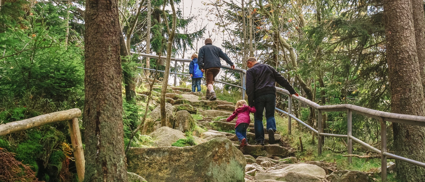 Aufstieg zur Achtermannsklippe