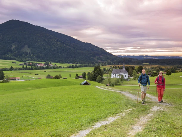 Meditationsweg mit Kappel bei Unterammergau