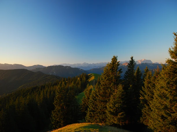 Blick vom hinteren Hörnlegipfel auf den Stierkopf