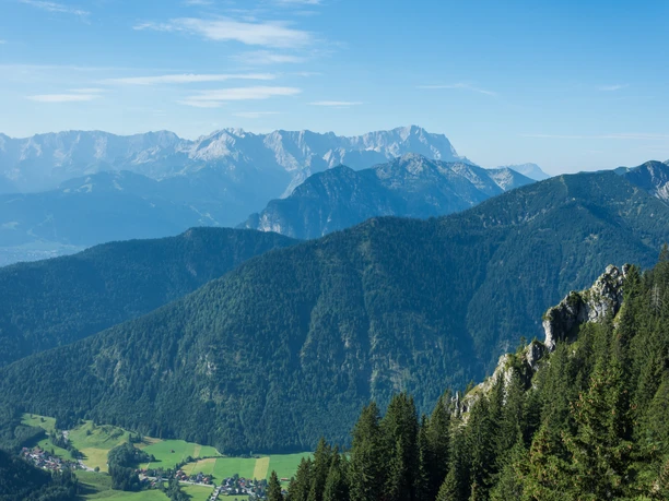 Blick vom Laber Richtung Zugspitze