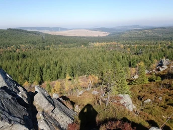 Blick von den Wirbelsteinen (tschech. Meluzina)
