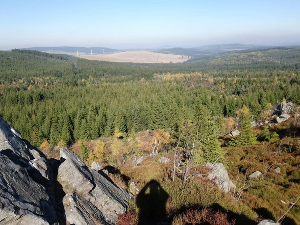 Blick von den Wirbelsteinen (tschech. Meluzina)