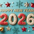 2026 2026 mit Happy New Year Schriftzug