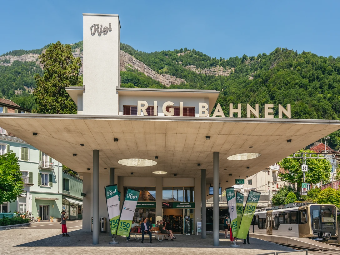 Station des chemins de fer du Rigi à Vitznau