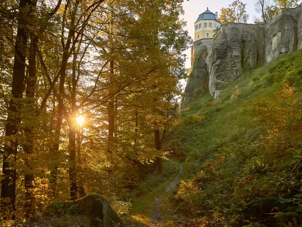 Fuß der Festung Königstein