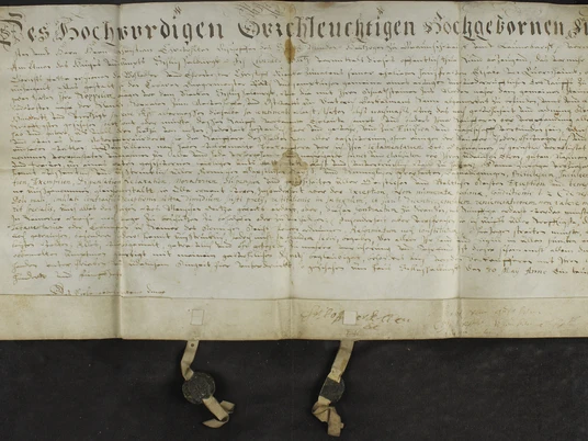 Urkunde Schlüsselburg Siegel