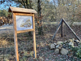 Steinhaufen Naturlehrpfad UmOe.jpg Station Steinhaufen auf dem Rundweg UmOe