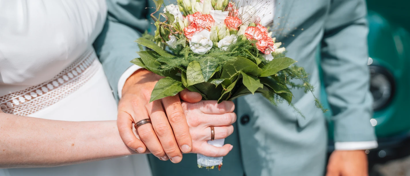 Hochzeit in Leipzig mit Hochzeitsstrauß - Tom Williger