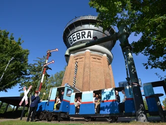 Feldbahnfahrten am Wasserturm Bebra