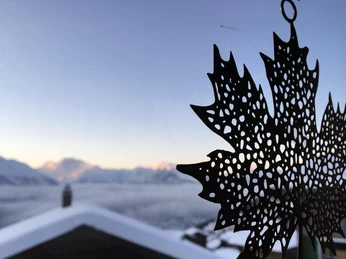 Winterbild, aus Wohnzimmer