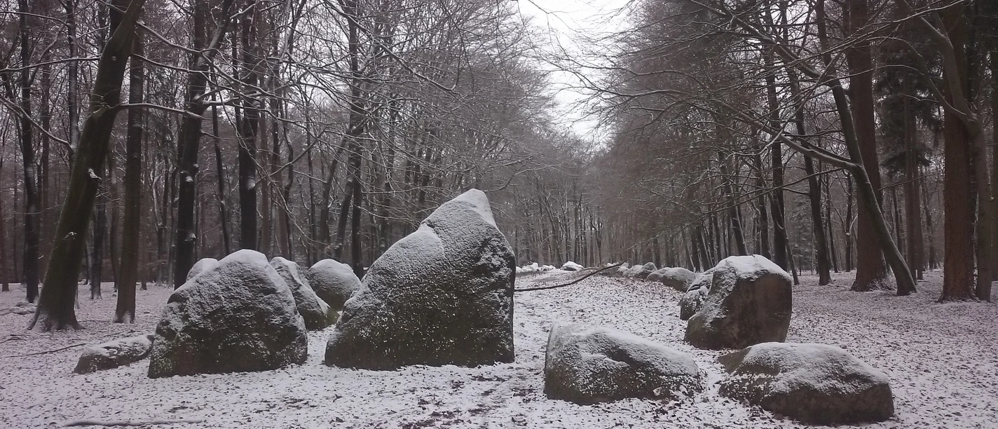 Großsteingrab Visbeker Bräutigam im Winter Großsteingrab Visbeker Bräutigam im Winter