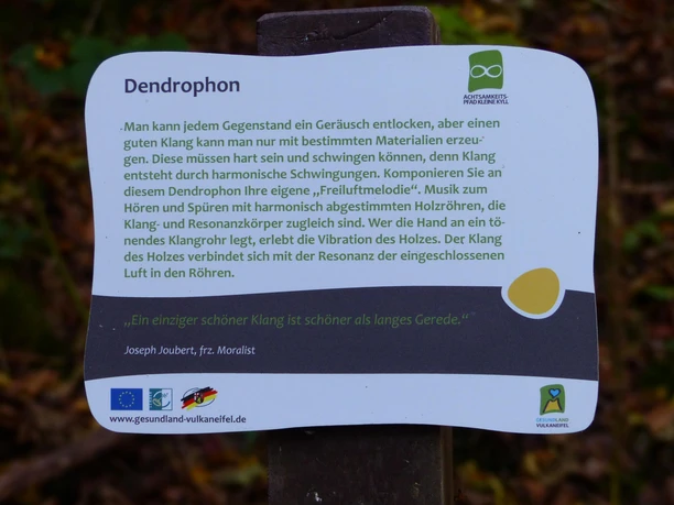 Beschilderung Dendrophon