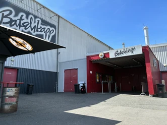 Exterior entrance of the Batschkapp event hall