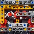 Legokonstruktion Zahnräder