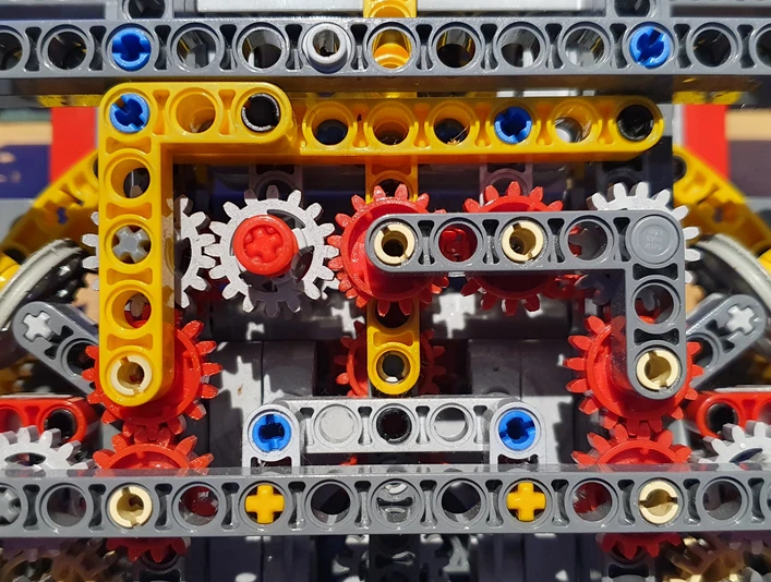 Legokonstruktion Zahnräder