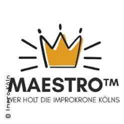 Logo mit goldener Krone und Schriftzug Maestro TM Wer holt die Improkrone Kölns