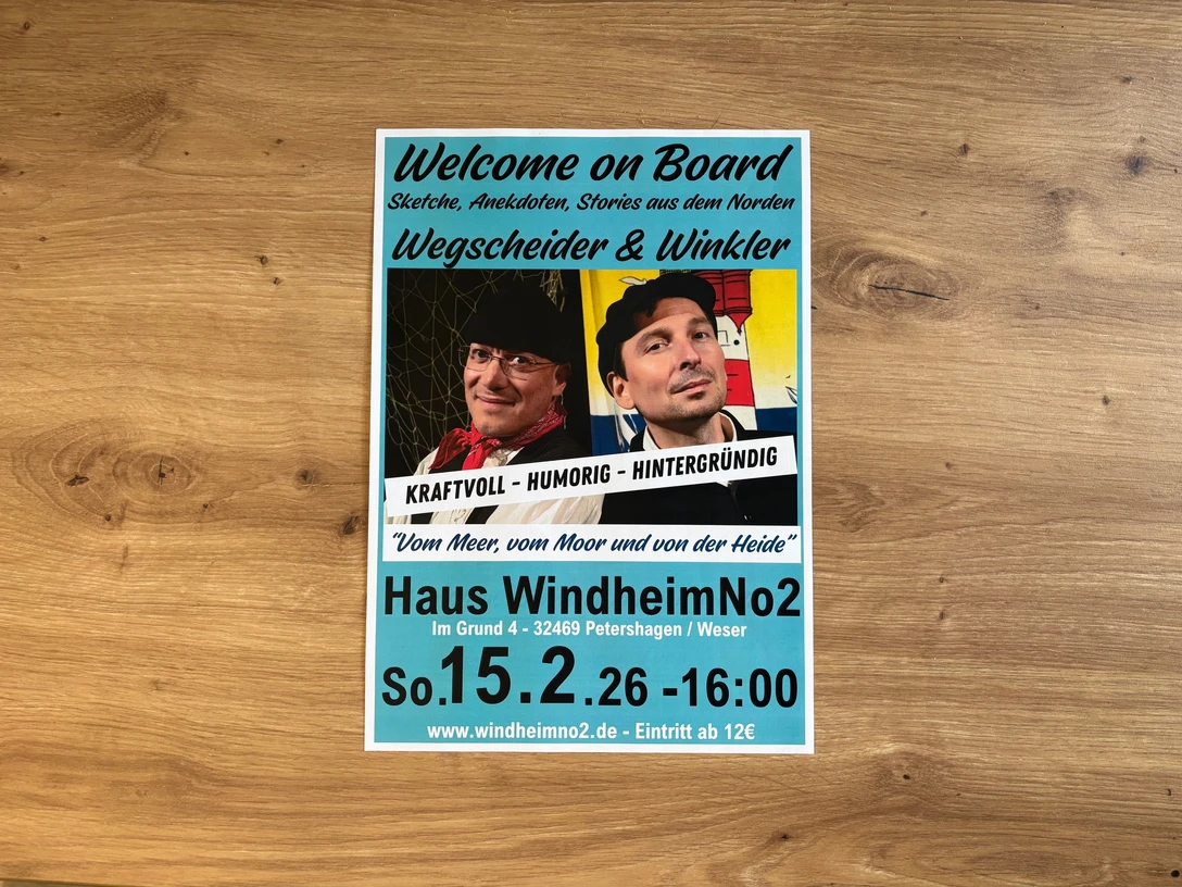 Szenische Lesung auf der Deele: Wegscheider und Winkler