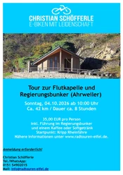 Plakat Geführte E-Bike Einsteigertour 04.10.2026