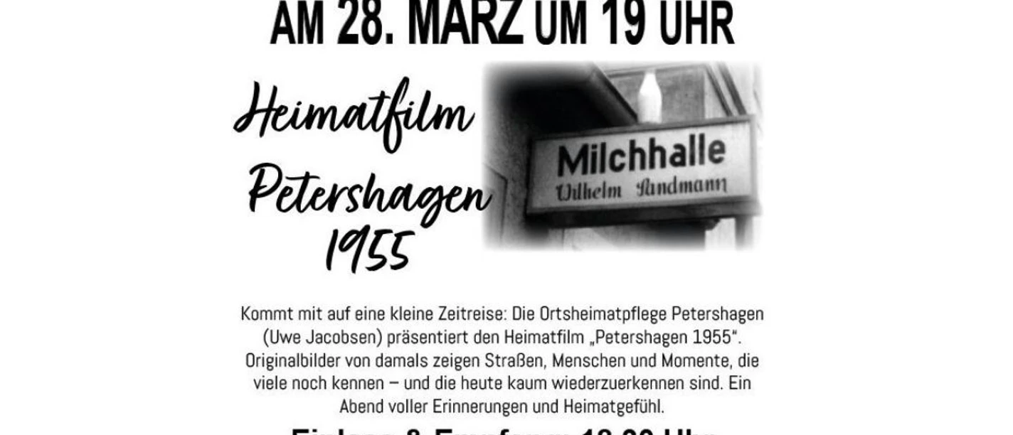 Heimatfilm Petershagen 1955