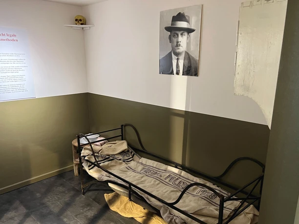 Haarmann's prison cell in the Nienburg Police Museum