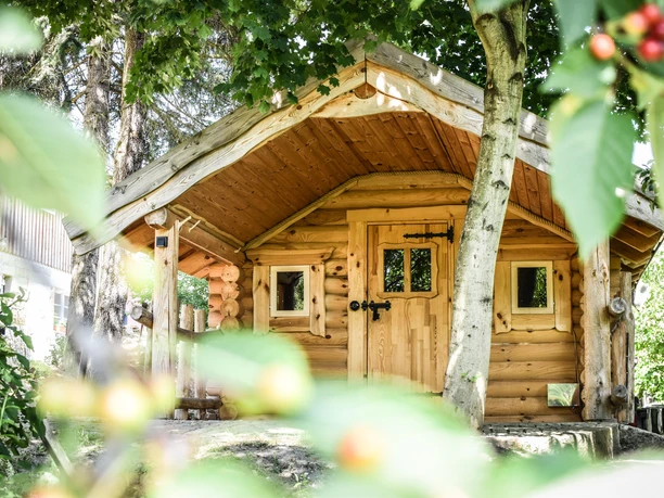 die Besonderheit: eine Gartensauna