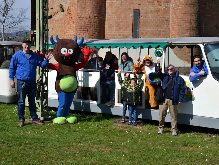 Feldbahnfahrt Ostern