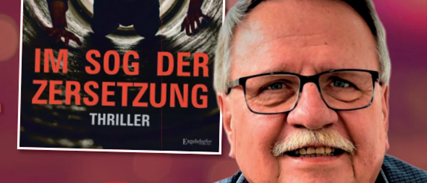 Autor Dieter Neumann mit seinem neuen Roman Im Sog der Zersetzung