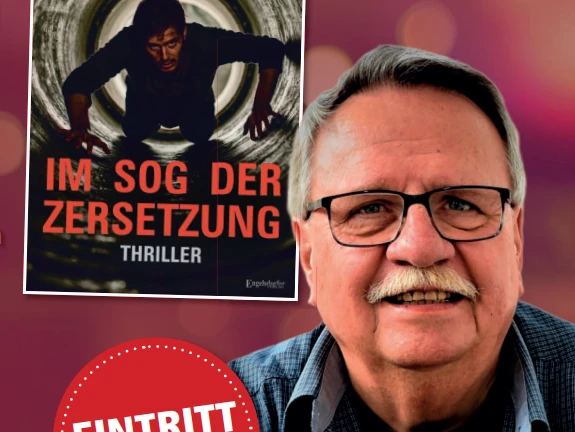 Autor Dieter Neumann mit seinem neuen Roman Im Sog der Zersetzung