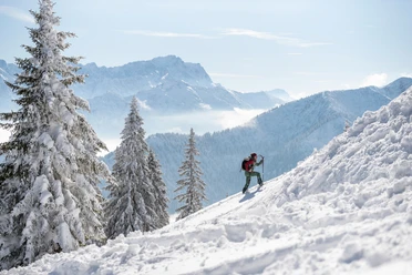 Skitour Laber mit Zugspitzblick