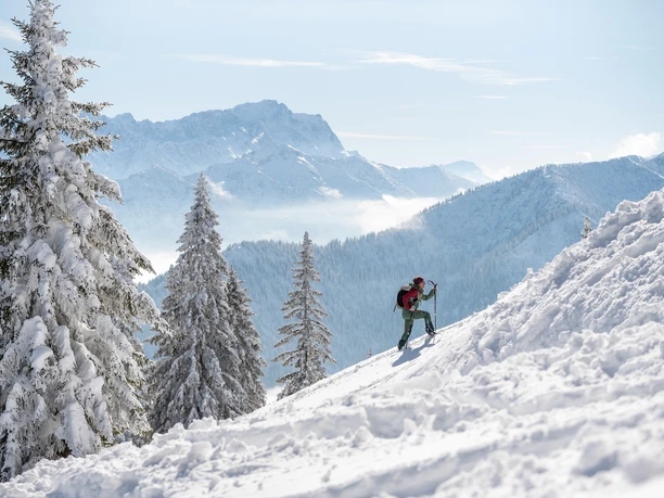 Skitour Laber mit Zugspitzblick