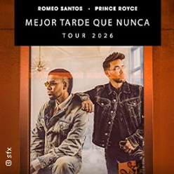 Poster mit zwei Männern in urbaner Kulisse und dem Titel der Tour für ein Musikereignis