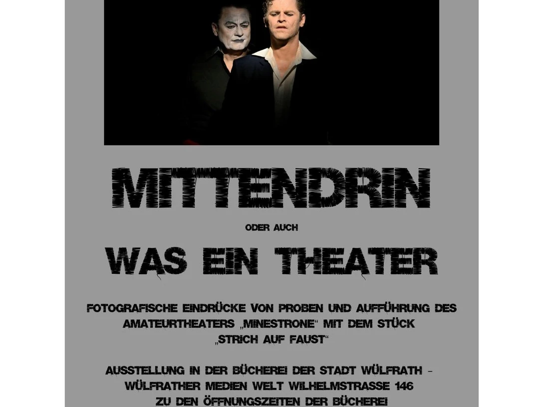 Plakat, Vernissage "Mittendrin"