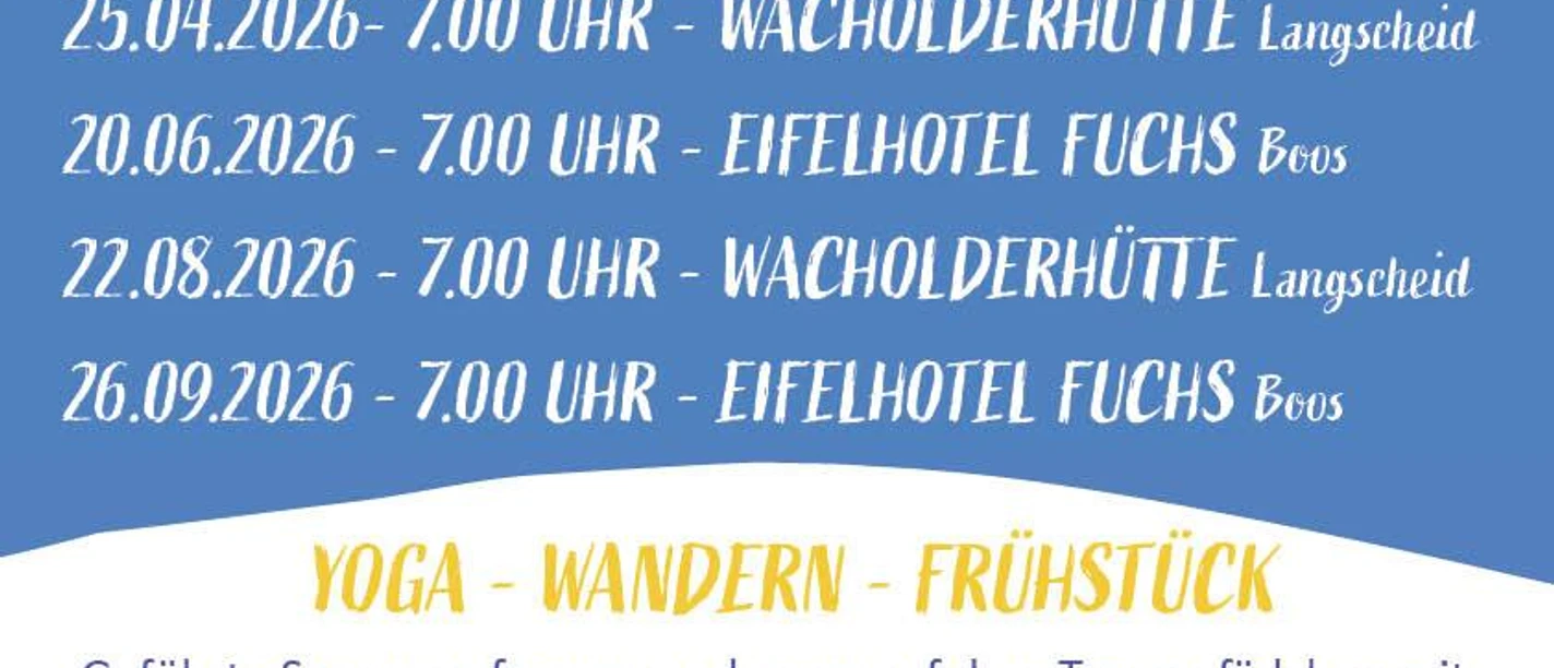 Yoga Wanderung 2026