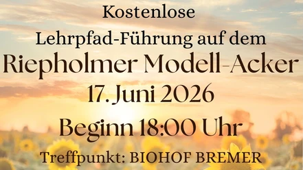 Plakat zur Lehrpfad Führung Plakat zur Lehrpfad Führung