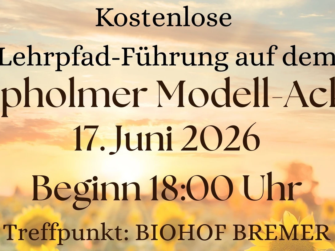 Plakat zur Lehrpfad Führung Plakat zur Lehrpfad Führung