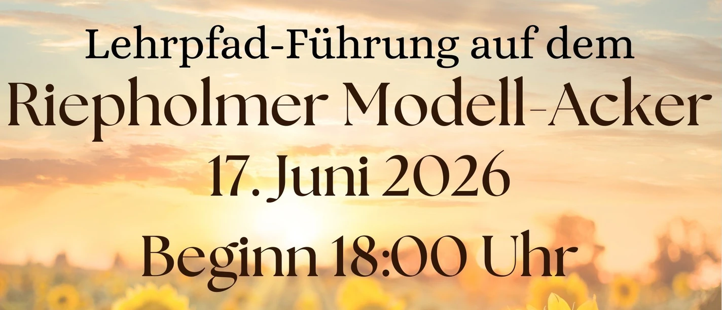 Plakat zur Lehrpfad Führung Plakat zur Lehrpfad Führung