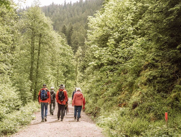 Wanderer beim Bike- und Wanderhimmel-Fest